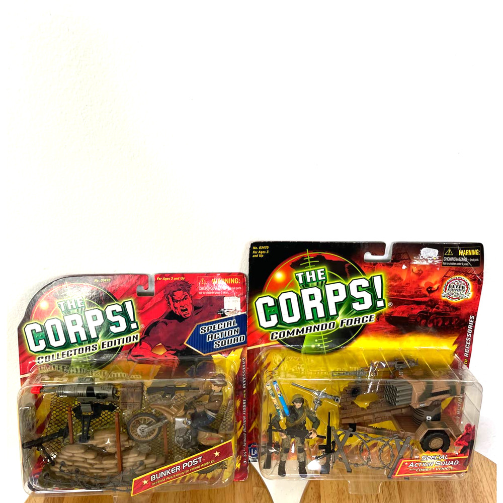 VTG RARE LOT2 The Corps Commando Force Collectors Edition 2001 2004 03470 Bunker